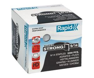 Rapid 9/14 Grapas superfuertes galvanizadas (5000 unidades)