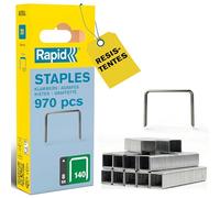 Rapid Caja de grapas estrechas Nº140 Corona plana 8 mm Acero galvanizado 970 uds