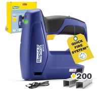 Rapid Grapadora a batería BTX10 para grapas Tipo 53 4–10 mm 900 grapas/carga Azul oscuro