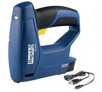 RAPID BTX10 Grapadora inalámbrica a Batería para Grapas Tipo 53 (4-10 mm), 900 grapas/carga, Dark Blue
