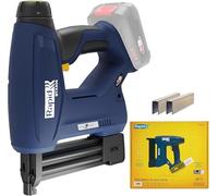 Rapid BTX606 2 en 1 Grapadora Eléctrica Inalámbrica con Sistema 18V Power for All y con Luz LED para Bricolaje con 2.500 Disparos de Grapas N.º 606 y Clavos N.º 8, Batería no Incluida (5001505)