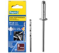 Rapid Remaches 5000390 0 W Plateado 4.8x16 mm