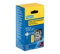 Rapid caja de 500 remaches de aluminio Ø4 x 12 mm adecuados para fija
