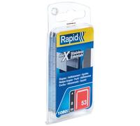 Rapid Caja de Grapas para Textil N.º53 de Alambre Fino de Acero Inoxidable, 8 mm - 1.080 Grapas