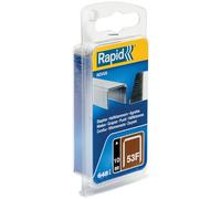 Rapid Caja de Grapas para Textil N.º53F de Alambre Fino de Acero Galvanizado, 10 mm - 648 Grapas