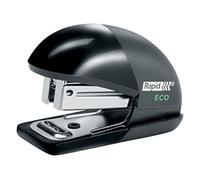 Rapid ECO Mini Grapadora Profesional Fabricada con Plástico Reciclado, Oficina, Casa y Escuela, Fácil de Transportar, Gama de Productos Sostenibles, Negro, 24846201
