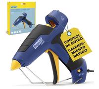 Rapid EG280 Pistola de cola termofusible para barras de cola de 12 mm, salida de 600 g/h, calentamiento en 3 minutos, mango de agarre suave, boquilla intercambiable Ideal para bricolaje y manualidades