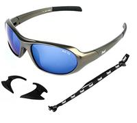Rapid Eyewear Aspen Gafas de Sol Para Esqui, Snowboard y Escalar. Para hombre y mujer. Ideal deporte extremo y goggles de glaciar. Filtro uv 400. Lentes de espejo azul