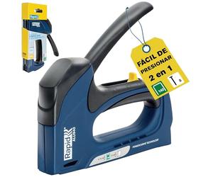 Rapid Grapadora Dual Profesional ALU940 para Grapas No. 140 Grapadora Manual con 3 Posiciones Ajustables, Tecnología Powercurve y Empuñadura Ergonómica (5001680)