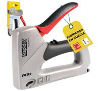 Rapid Grapadora Dual Profesional PRO ALU853 para Grapas No. 53 y Clavos No. 8, Grapadora Manual con Regulador de Esfuerzo de 2 Posiciones, Empuñadura Ergonómica y Mecanismo Interno de Acero (5001675)