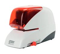 Rapid Grapadora Eléctrica 5050e, Capacidad 50 Hojas, Usa Cassette Grapas, Plata/Naranja