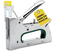 Rapid Grapadora Profesional Manual PRO R34 para Grapas No. 140, Práctica Grapadora con 3 Posiciones Ajustables, Gatillo Ergonómico, y Empuñadura Ergonómica, Fabricada en Suecia (10595721)