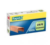 Rapid 24855700 Grapas Standard - 1000 unidades, 24/6 mm