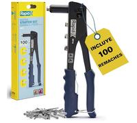 Rapid Kit Rivettatrice RP10 con 100 Rivetti in Alluminio da 3.2 a 4.8 mm