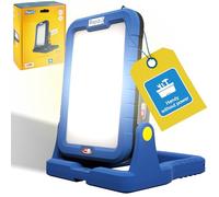 Rapid Luz de trabajo LED BWL2400 18V, luz de trabajo LED inalámbrica a batería, 2400 lúmenes, cabezal inclinable 180°, soporte para trípode, gancho, para lugares de trabajo, sin batería ni cargador