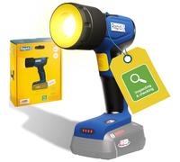 Rapid Luz de trabajo LED BWL290 18V, luz inalámbrica con haz ajustable, dos modos de brillo, cabezal inclinable 90°, gancho para colgar, para uso en garajes y exteriores, sin batería ni cargador