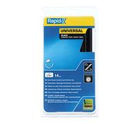 Rapid Paquete de 14 Barras de Cola Universal, Diámetro 12 mm x 190 mm, Color Negro, Contiene Altos Niveles de Resina, Sin Disolventes, Pegado Rápido (5000211)