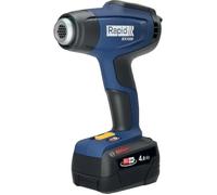 Rapid RX1000 Pistola de Aire Caliente con Sistema 18V Power for All, Calor Regulable hasta 550°C, Pantalla LCD, Calentamiento Rápido, 2 Flujos de Aire, con Batería y Cargador