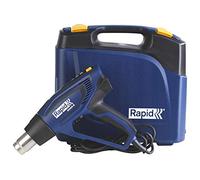 Rapid Pistola de Aire Caliente R2200-E, Potencia 2200 W, Temperatura 60-650°C, Flujo de Aire 250-500 l/min, para Eliminar Pintura, Barniz y Adhesivos, Termorretracción, con Maletín