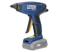 RAPID BGX500 Pistola de Cola Inalámbrica con Sistema 18V Power for All, Calentamiento Rápido y Flujo de Cola Regulable, Indicador de Temperatura y Gatillo Ergonómico de 4 dedos, No Batería (5001517)