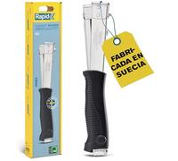 Rapid R11 Grapadora de Martillo para Carpintería, Tapicería, Decoración, Fabricada en Acero, Grapadora Tipo Martillo, Grapas Planas nº 140 de 6-10mm, Caja Colgante (5001694)