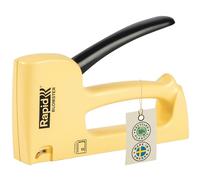 Rapid R13 Grapadora Blomster, amarilla, grapas 13, 89% de plástico reciclado