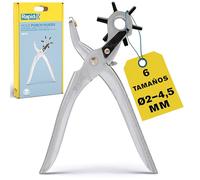 Rapid RP03 Tenaza perforadora para cuero, Tenaza perforadora con cabezal giratorio para para cuero, tela y plástico; Fabricada en metal resistente (5001724)