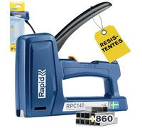 Rapid RPC140 Grapadora Manual para Madera y Tapicería, con 860 Grapas n. 140 6-16 mm, Reducción del Esfuerzo en hasta un 50%, Fabricada en Suecia (5001750)