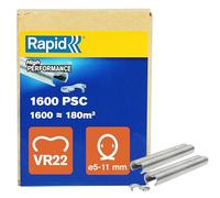 Rapid VR22 Grapas Galvanizadas para Cercas y Vallas, Aptas para Vallados de 5-11mm, Ideal para Jaulas y Cercados, 1600 Unidades, Caja (40108810)