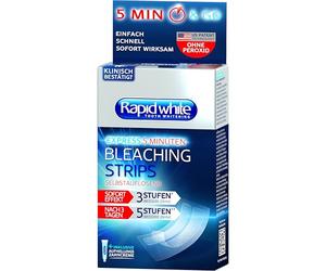 Rapid White Tiras blanqueadoras para dientes más blancos en 3 días, blanqueamiento dental visible para el hogar, blanqueamiento dental sin peróxido de hidrógeno
