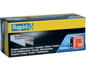 Rapid11857050 - Grapas 53/8, Estructura de Hilo Fino, paraq Tejido 5000 Uds | Consumible compatible con herramientas Rapid, alambre galvanizado y formato de recarga para uso continuado