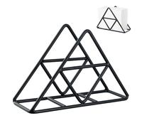 Rapidbok Servilletero Triangular, Servilletero Vertical, Servilletero de Acero Inoxidable, Servilletero de Mesa de Cocina, Organizador de Servilletas para Encimeras Cocina/Mesa Comedor (Negro)