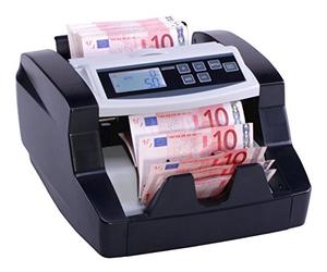 Rapidcount B40 - Contador de billetes - Contador de billetes de euro - Detector de dinero Ratiotec con prueba de autenticidad UV + infrarrojos
