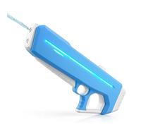 RapidJet Pro - Electric Pulse Water Gun, Automatic One-Button Refill, 7 Kinds of LED Lighting Effects, Powerful Adult Ultimate Combat Water Gun, 10 Meters Long Range for Beach, Pool (Blue)