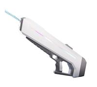 RapidJet Pro - Electric Pulse Water Gun, Automatic One-Button Refill, 7 Kinds of LED Lighting Effects, Powerful Adult Ultimate Combat Water Gun, 10 Meters Long Range for Beach, Pool (Gray)
