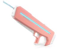 RapidJet Pro - Electric Pulse Water Gun, Automatic One-Button Refill, Fully Automatic Large Capacity Electric Water Gun, 7 Kinds of LED Lighting Effects for Kids & Adults (Pink)