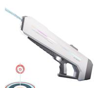 RapidJet Pro - Electric Pulse Water Gun, Automatic One-Button Refill, Fully Automatic Large Capacity Electric Water Gun, 7 Kinds of LED Lighting Effects for Kids & Adults (Gray)