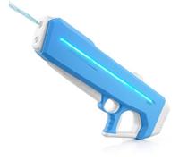 RapidJet Pro - Electric Pulse Water Gun, Automatic One-Button Refill, Fully Automatic Large Capacity Electric Water Gun, 7 Kinds of LED Lighting Effects for Kids & Adults (Blue)