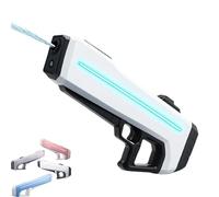 Rapidjet Pro - Electric Pulse Water Gun, Fully Automatic Large Capacity Electric Water Gun, Automatic One-Button Refill, 7 Kinds of LED Lighting Effects, Long-Range Power Soaker (White)