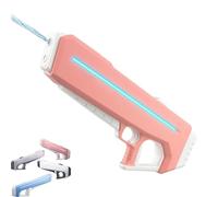 Rapidjet Pro - Electric Pulse Water Gun, Fully Automatic Large Capacity Electric Water Gun, Automatic One-Button Refill, 7 Kinds of LED Lighting Effects, Long-Range Power Soaker (Pink)