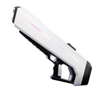 Rapidjet Pro-Electric Pulse Water Gun,Long Range Water Gun,Ultimate Battle Blaster Electric Water Gun,Automatic One-Button Refill,1000ml Tank,LED Lights,for All (White)
