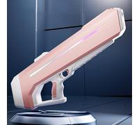 RapidJet Pro - Electric Pulse Water Gun, RapidJet Pro Ully Automatic Large Capacity Electric Water Gun, Automatic One-Button Refill, LED Lights, 1000ml Tank, for Adults & Kids (Pink)