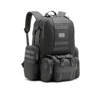 RAPIDSKY Mochila táctica de 55 litros, mochila de senderismo expandible, paquete de asalto a prueba de salpicaduras con sistema Molle, espacio de almacenamiento de 1 a 3 días para excursiones en