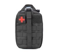 RAPIDSKY Molle Bolsa Médica EMT Primeros Auxilios Rip-Away IFAK Táctica Práctica Bolsa Camping Senderismo Mochila Viajes Bolsa de Suministros Médicos Solo, Negro , Impermeable, duradero