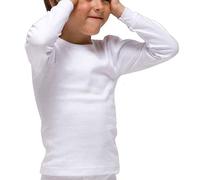 RAPIFE - 7109 Camiseta niño Termal de poliéster con Manga Larga Color: Blanco Talla: 6