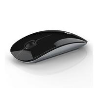 RAPIQUE Ratón inalámbrico Bluetooth (BT5.1+USB) Mouse Delgado de Modo Dual para computadora con Clic silencioso, Baja Potencia y 1600 dpi, Mouse portátil para MacBook, Laptop, iPad Pro/Air, Surface