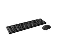 Rapoo 8150M - Juego de teclado y mouse inalámbrico, Bluetooth y USB de 2.4 G inalámbrico, multidispositivo hasta 4 dispositivos, parada silenciosa y clic silencioso, mouse ambidiestro, diseño QWERTZ