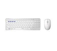 Rapoo 9300M clavier Souris incluse RF sans fil + Bluetooth QWERTZ Allemand Blanc