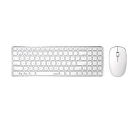 Rapoo 9300M Multi-Modo Wireless Ultra-Slim Desktop Combo Set - Blanco (QWERTY)