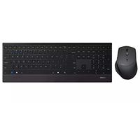Rapoo 9500M Multi-modo inalámbrico ultra delgado escritorio Combo Set - Negro (QWERTY)
